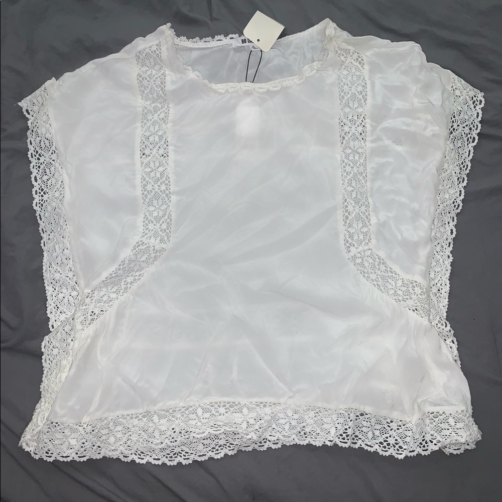 White flowing blouse